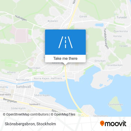 Skönsbergsbron map