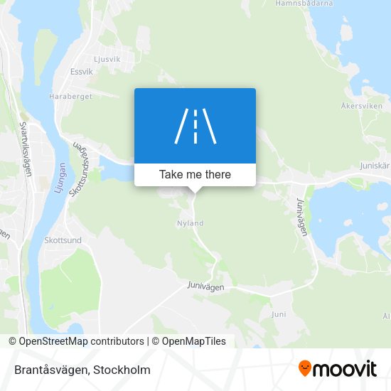 Brantåsvägen map