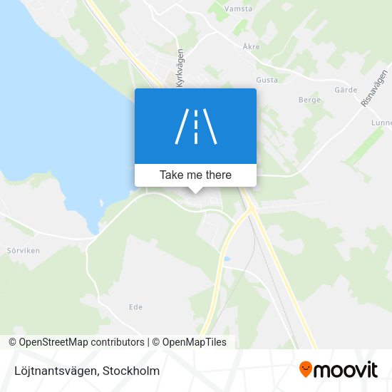 Löjtnantsvägen map