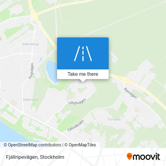 Fjällripevägen map