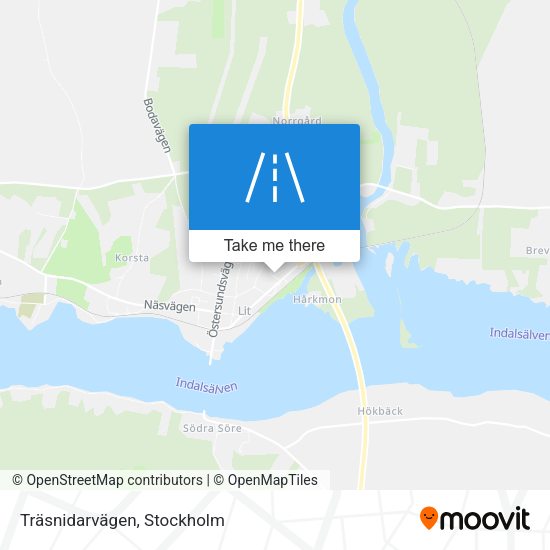 Träsnidarvägen map