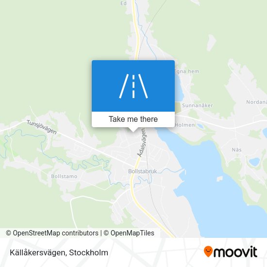 Källåkersvägen map