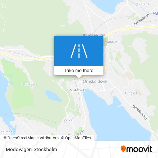 Modovägen map