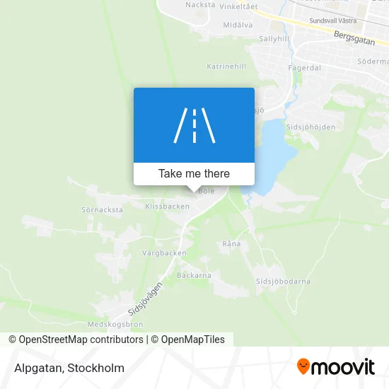 Alpgatan map