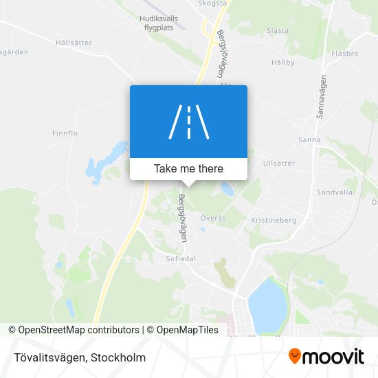 Tövalitsvägen map