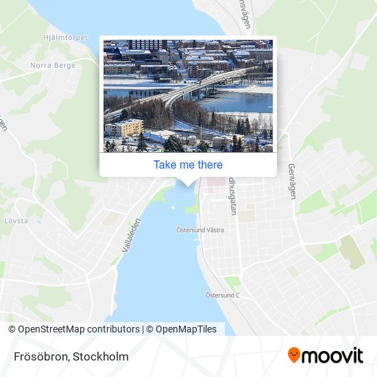 Frösöbron map