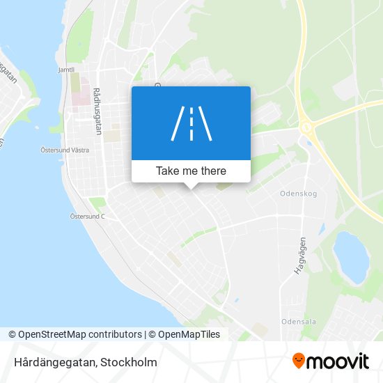 Hårdängegatan map