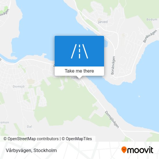 Vårbyvägen map