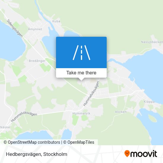 Hedbergsvägen map
