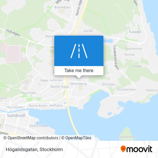 Högalidsgatan map