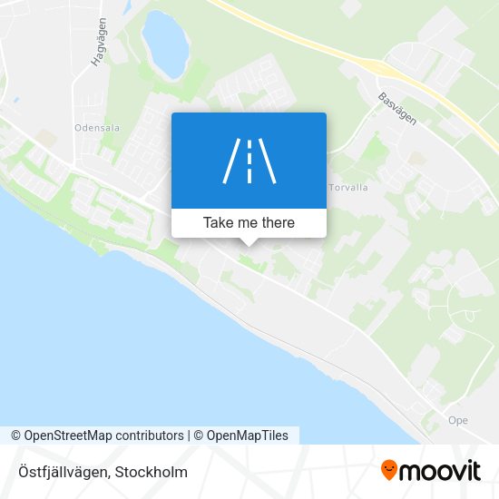 Östfjällvägen map