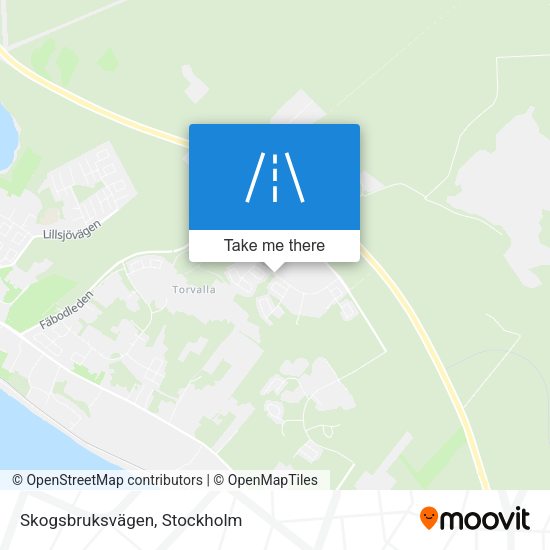 Skogsbruksvägen map