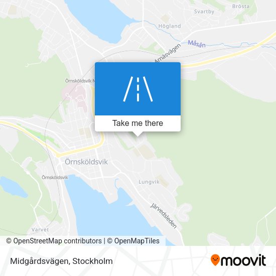Midgårdsvägen map