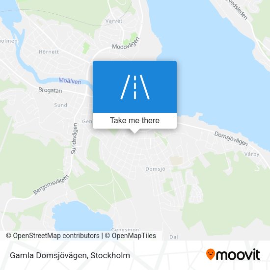 Gamla Domsjövägen map