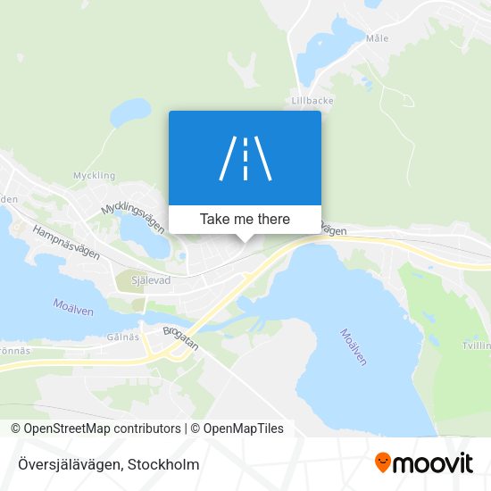 Översjälävägen map