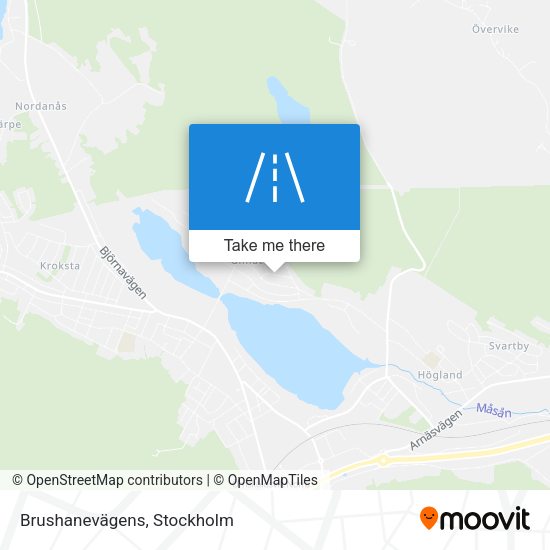 Brushanevägens map