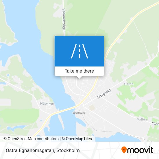 Östra Egnahemsgatan map