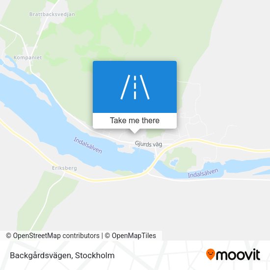 Backgårdsvägen map
