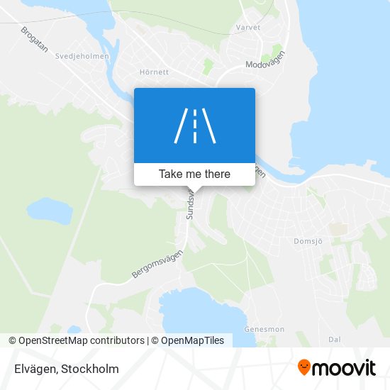 Elvägen map