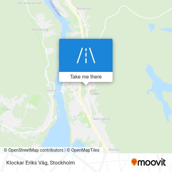 Klockar Eriks Väg map