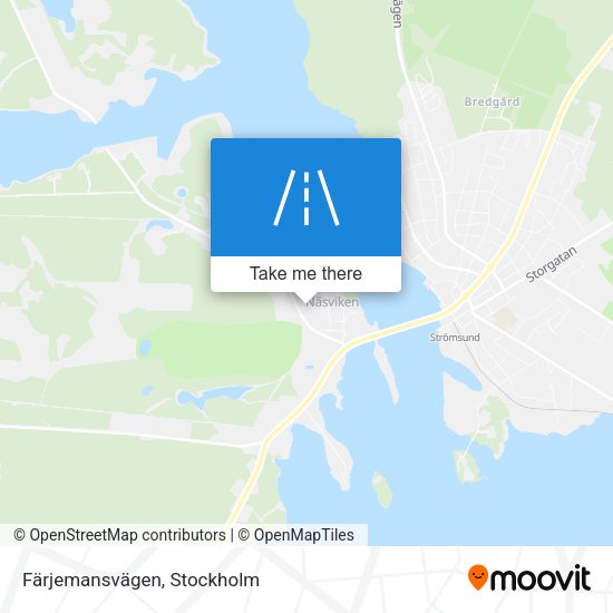Färjemansvägen map