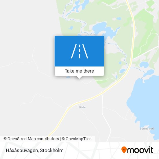 Håxåsbuvägen map