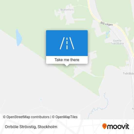 Orrböle Strövstig map