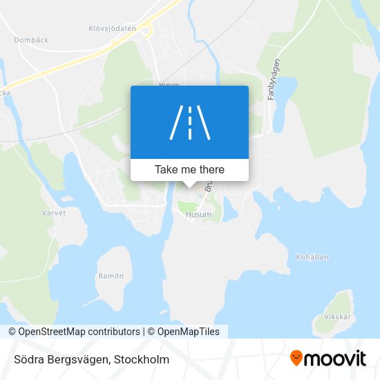 Södra Bergsvägen map