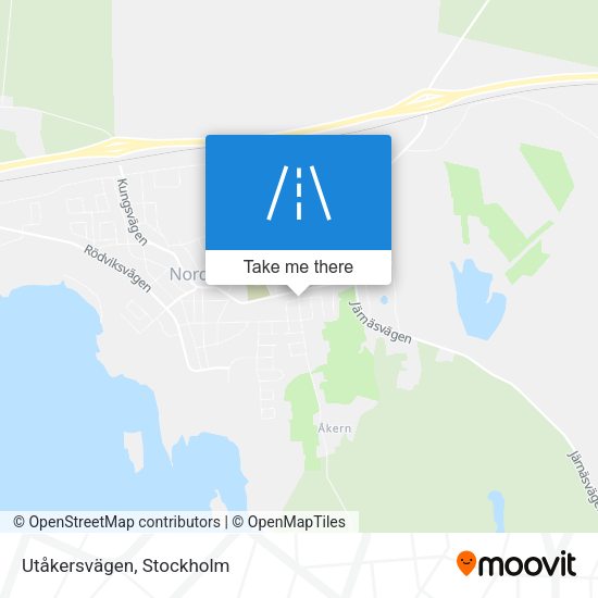 Utåkersvägen map