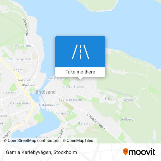 Gamla Karlebyvägen map