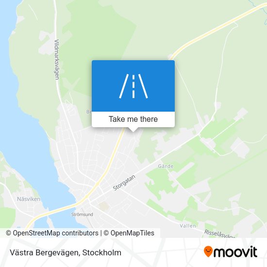Västra Bergevägen map