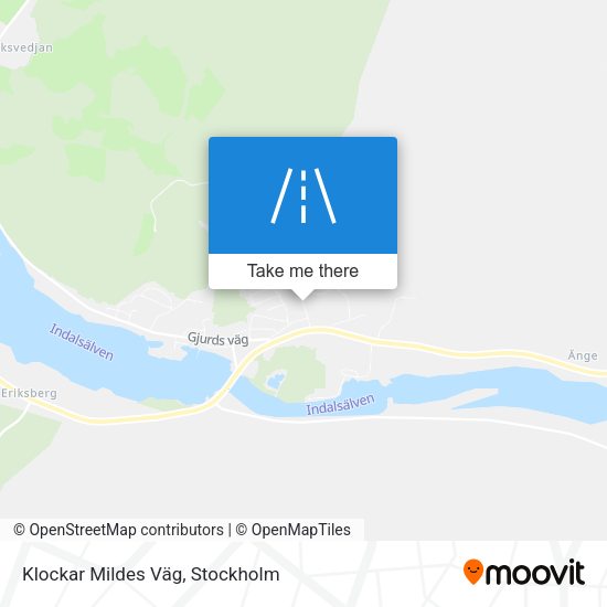 Klockar Mildes Väg map