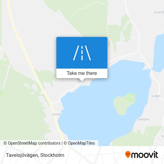 Tavelsjövägen map