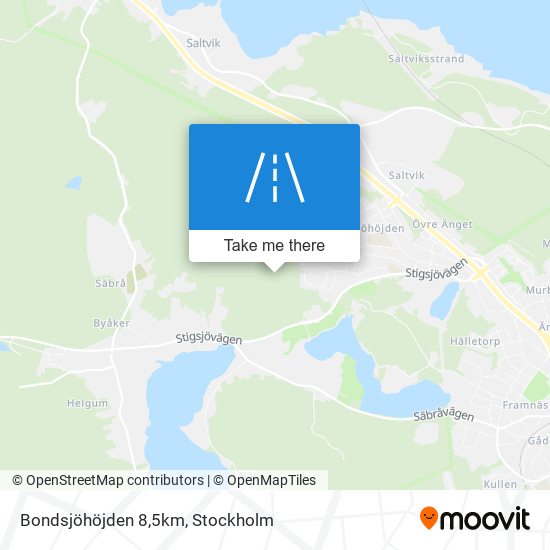 Bondsjöhöjden 8,5km map