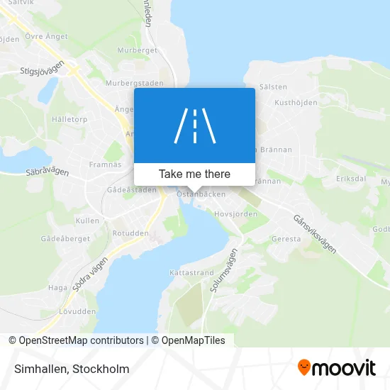Simhallen map