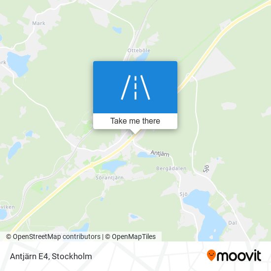 Antjärn E4 map