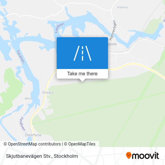 Skjutbanevägen Stv. map
