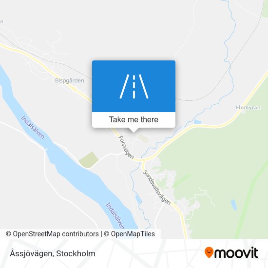 Åssjövägen map
