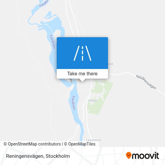 Reningensvägen map