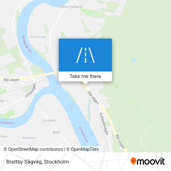 Brattby Sågväg map