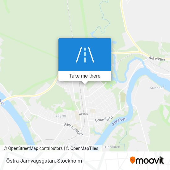 Östra Järnvägsgatan map