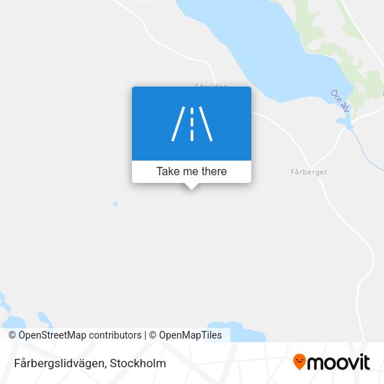 Fårbergslidvägen map