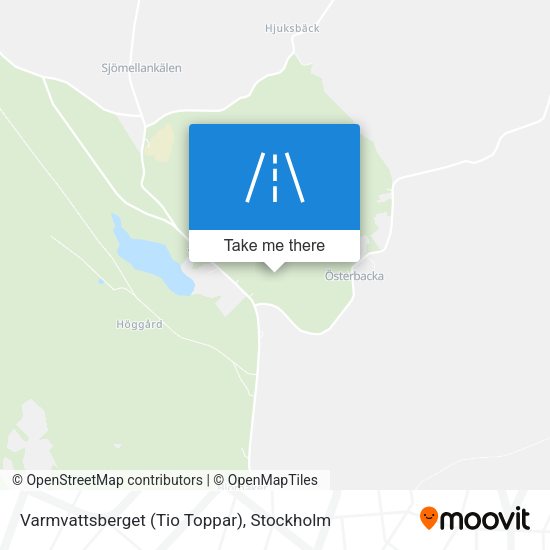 Varmvattsberget (Tio Toppar) map