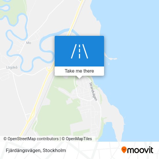 Fjärdängsvägen map