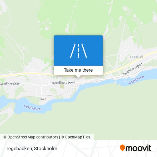 Tegebacken map