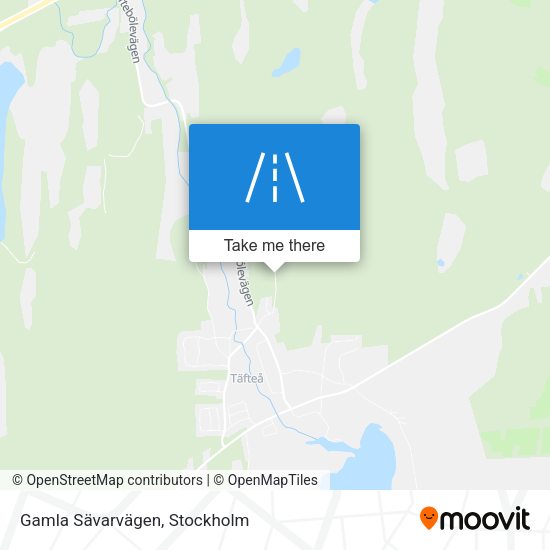Gamla Sävarvägen map
