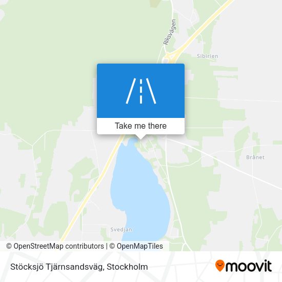 Stöcksjö Tjärnsandsväg map