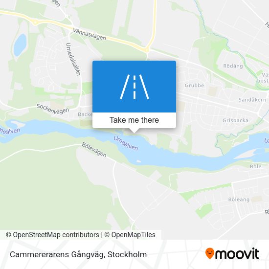 Cammererarens Gångväg map