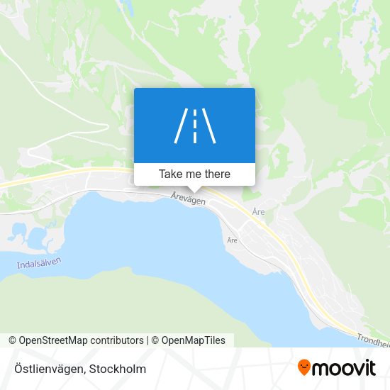 Östlienvägen map
