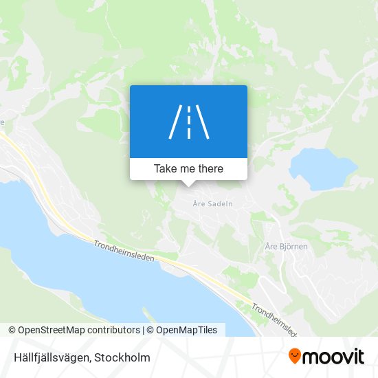 Hällfjällsvägen map